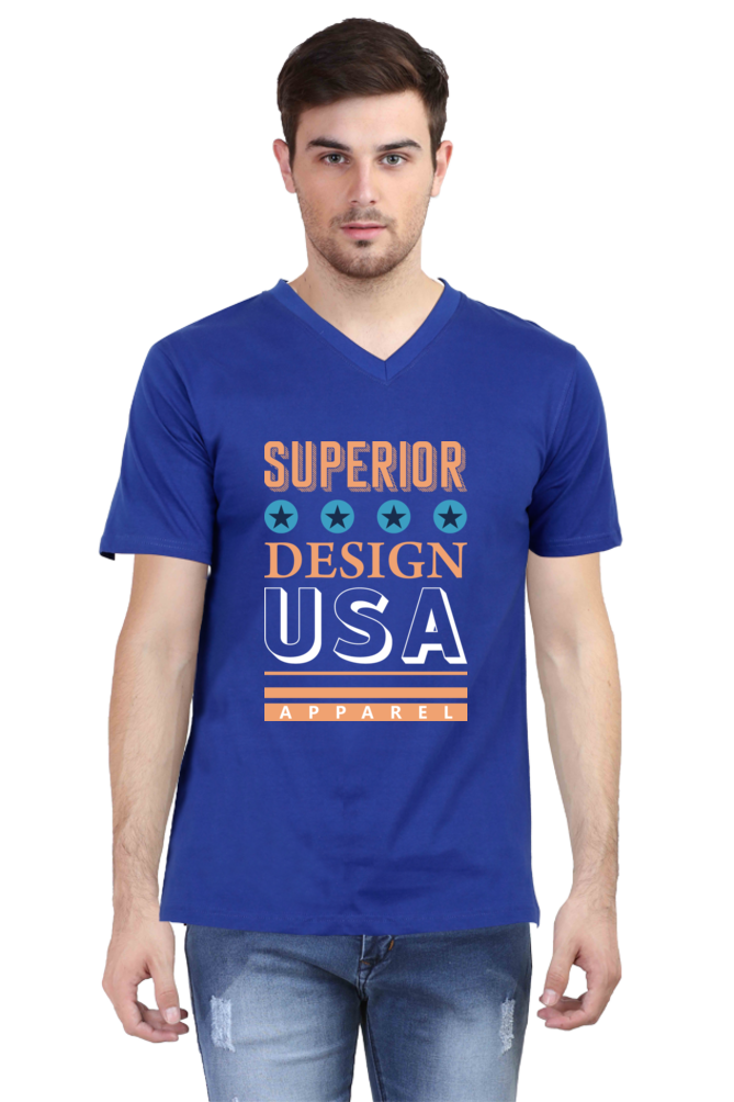 Men's V Neck T-Shirt - Superior