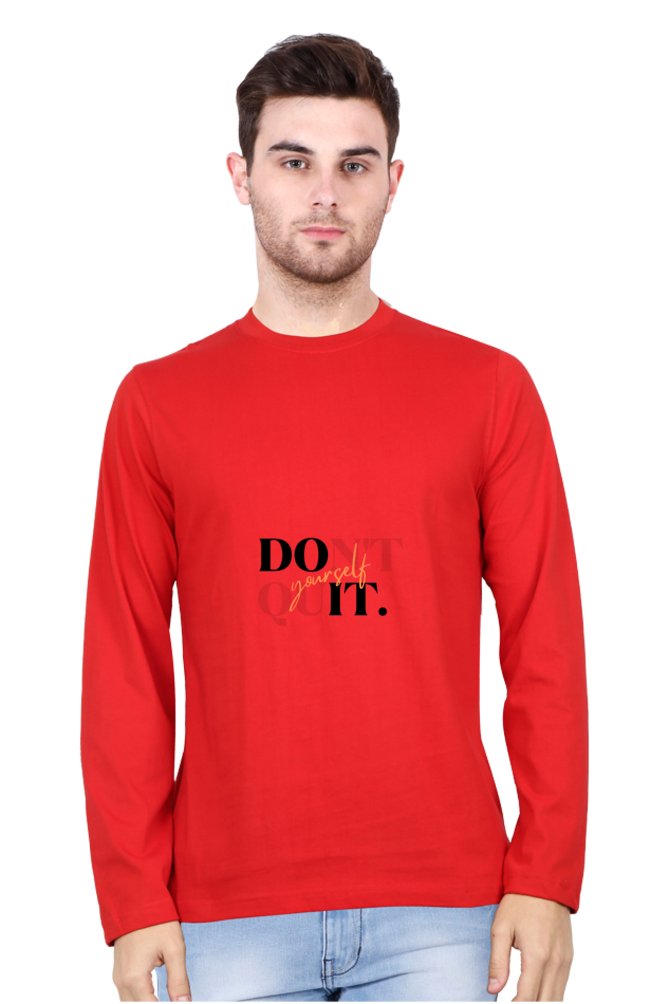 Men’s  Motivation Full Sleeve - T Shirt - Quit