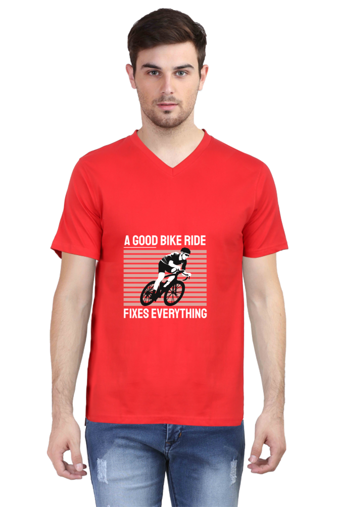 Men's Rider V Neck T-Shirt - fixes