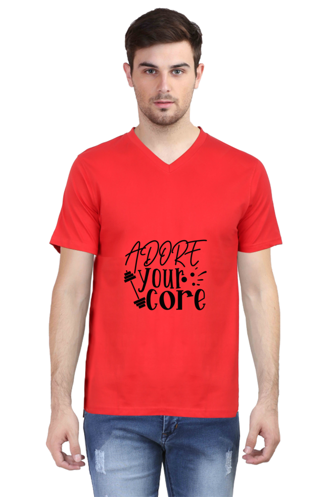 Men's Summer V Neck T-Shirt - Adore