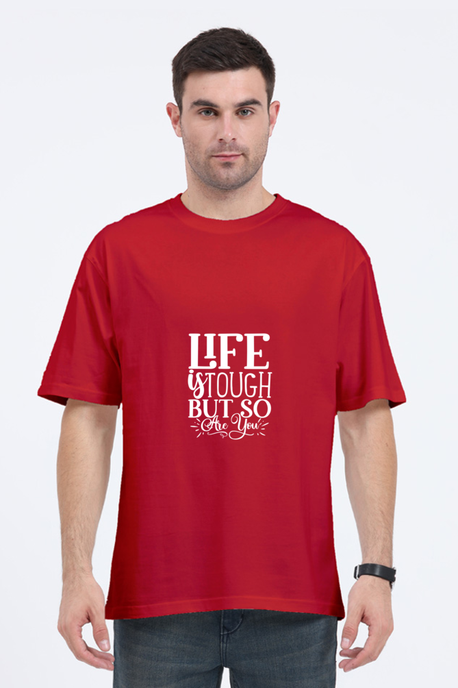 Men Motivational Oversized Classic T Shirt  - Tough