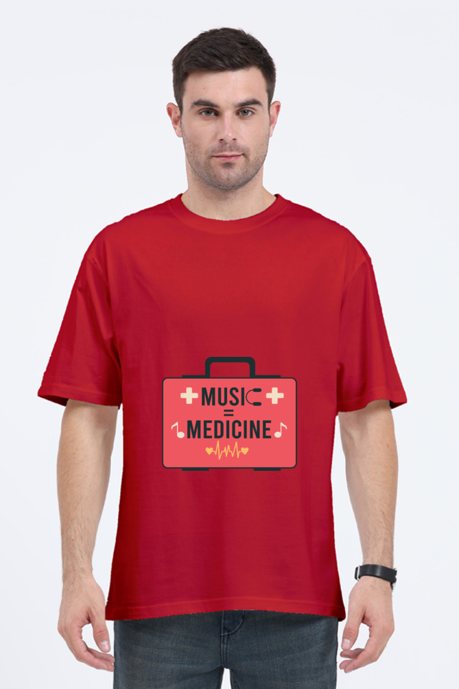 Men Oversized Classic T Shirt - Medicine