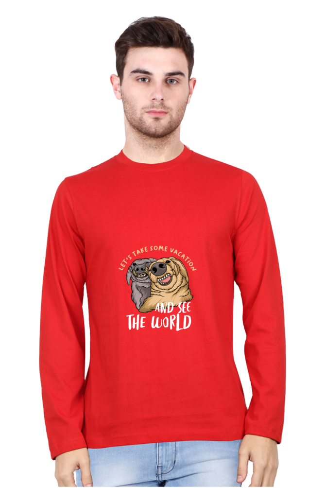 Men’s  Funny & Queen SVG Full Sleeve - T Shirt - vacation