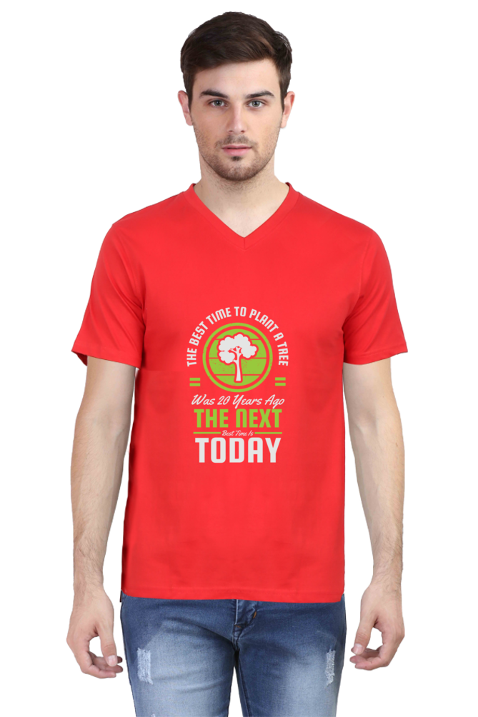 Men's Gardening V Neck T-Shirt - 20 years