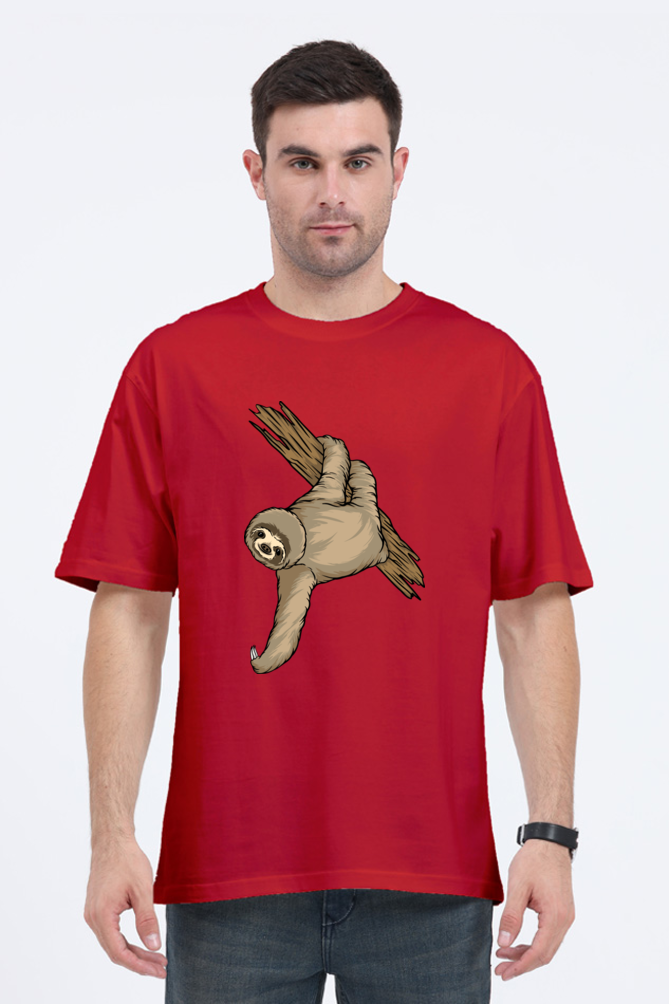 Men Sloth Oversized Classic T Shirt  - filmy