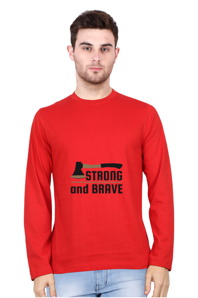 Men’s  Adventure Full Sleeve - T Shirt - brave