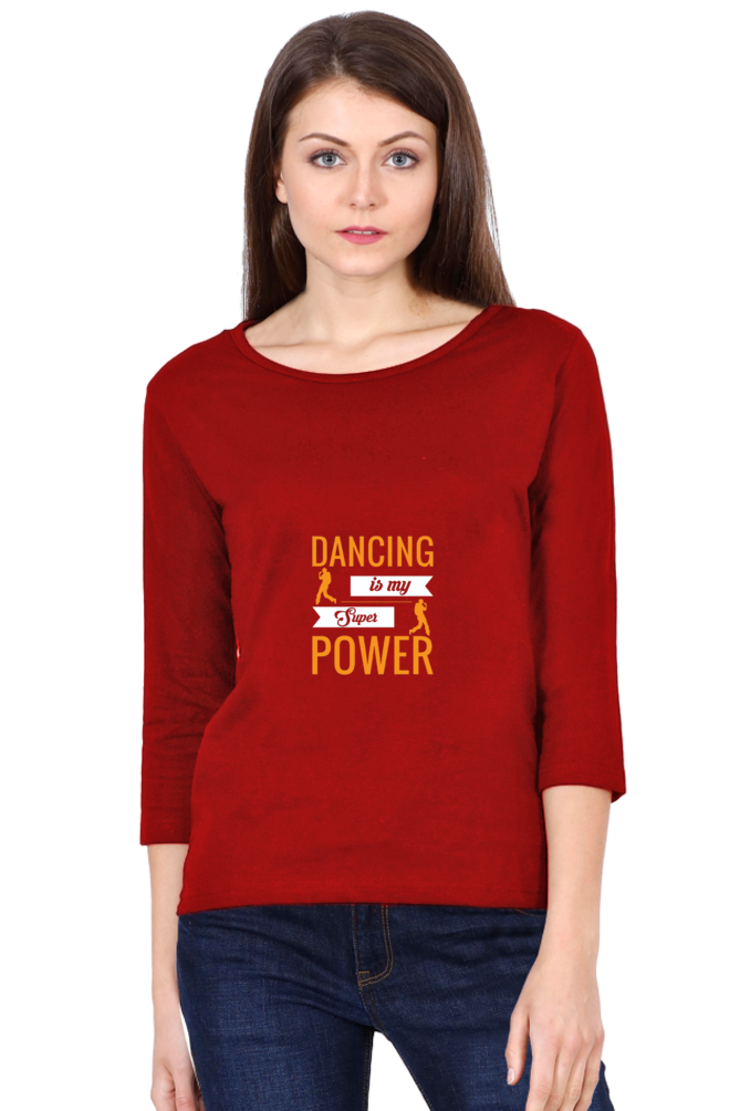 Women’s Full Sleeves Dance T-Shirts - power