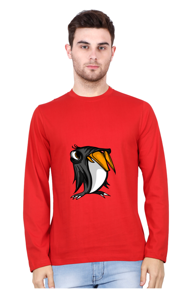 Men’s  Animal's & Monster's Full Sleeve - T Shirt - monster penguin