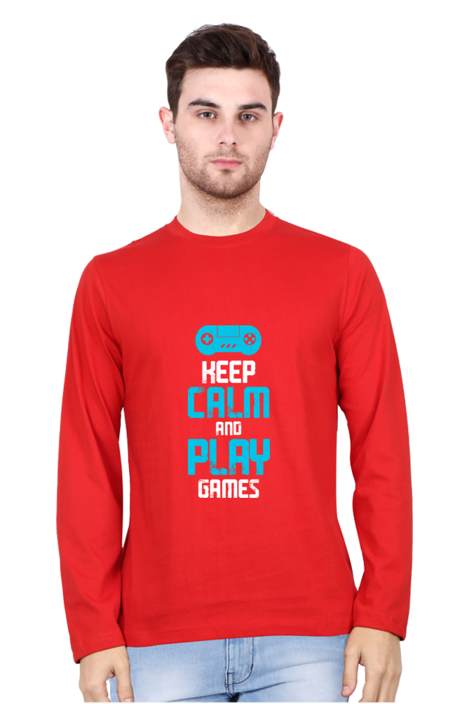 Men’s  Gamer Full Sleeve - T Shirt - Calm