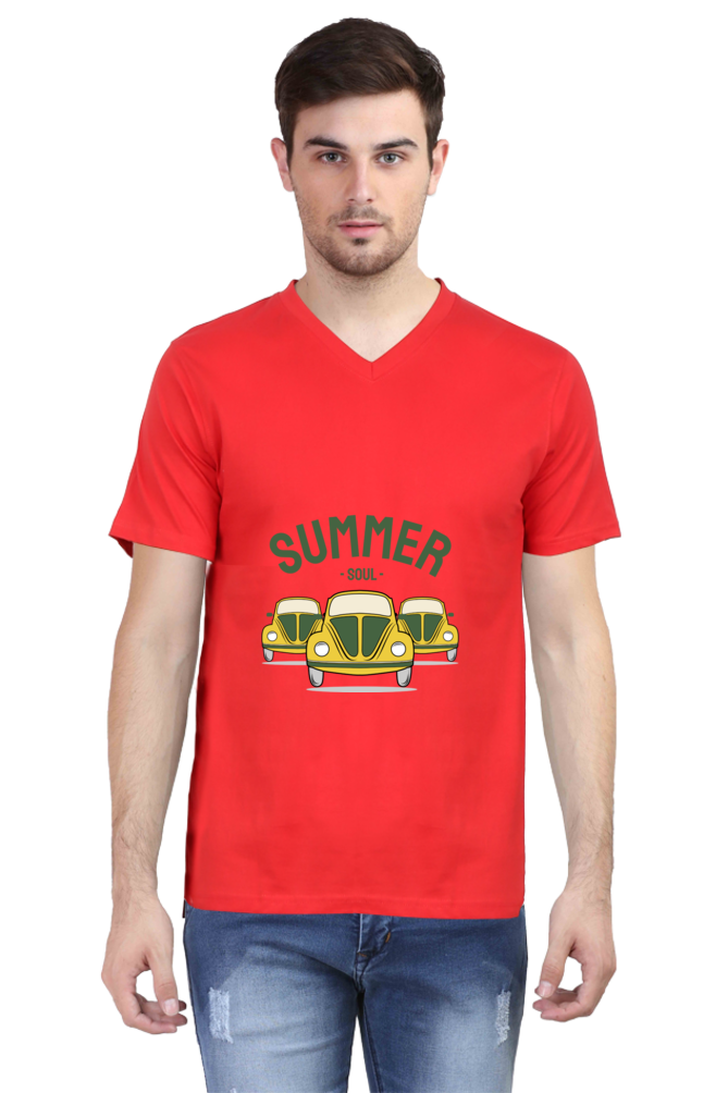 Men's Summer V Neck T-Shirt - Soul