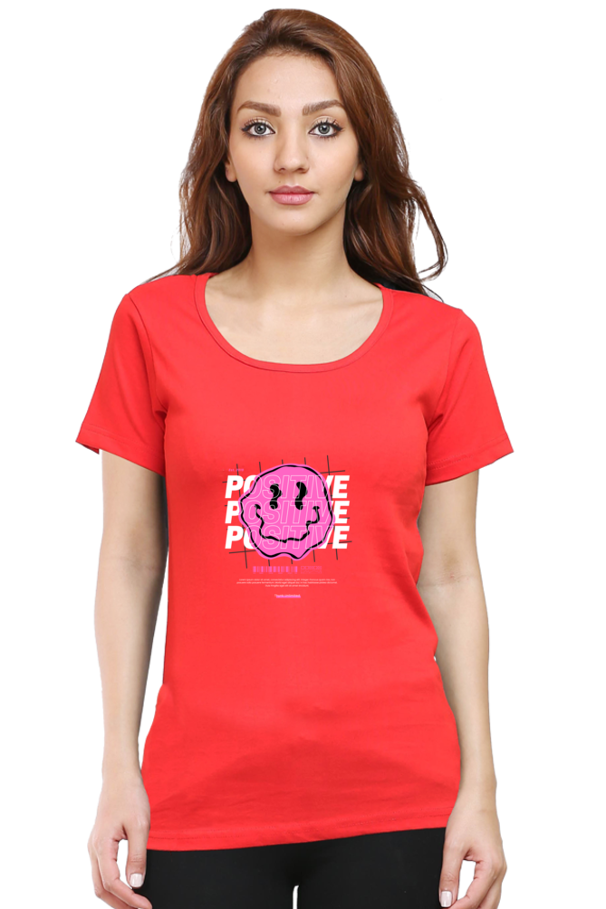 Women’s Round Neck Stones T-Shirts - Positive