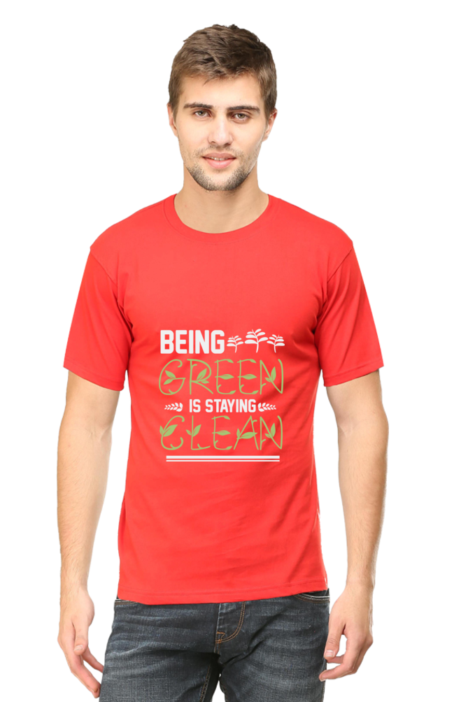 Men's Gardening Cotton Round Neck T-Shirt - clean
