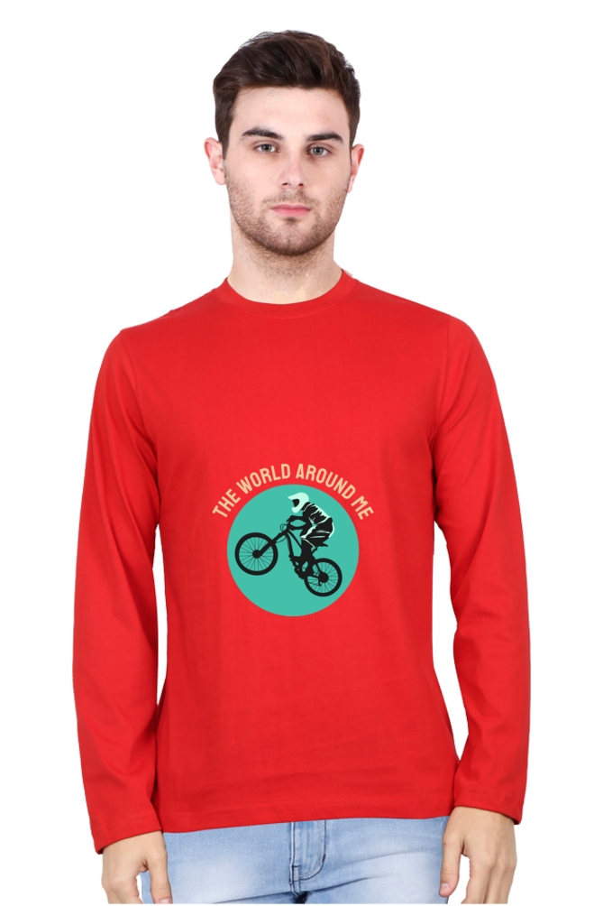 Men's BMX Full sleeve T-Shirt - world