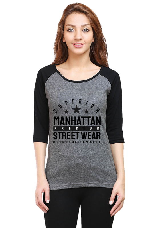 Women’s Raglan T-Shirt - Manhattan