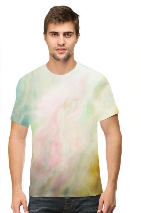 All Over Printed T-Shirt - Multicolour Dyed