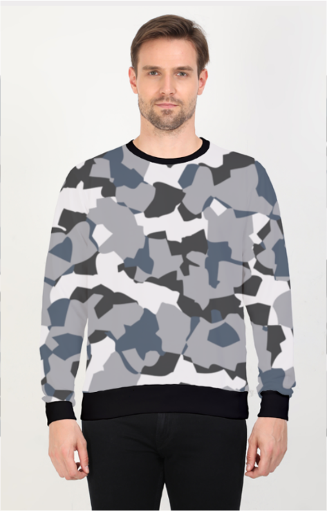 All Over Printed Sweatshirt-Camouflage