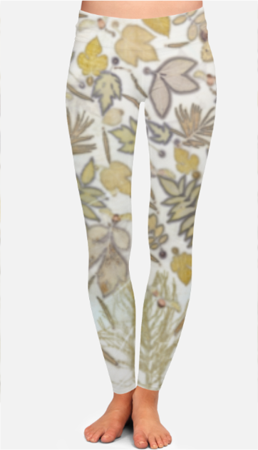 All Over Print High-Waist - Light Beige And Dusty Leggings