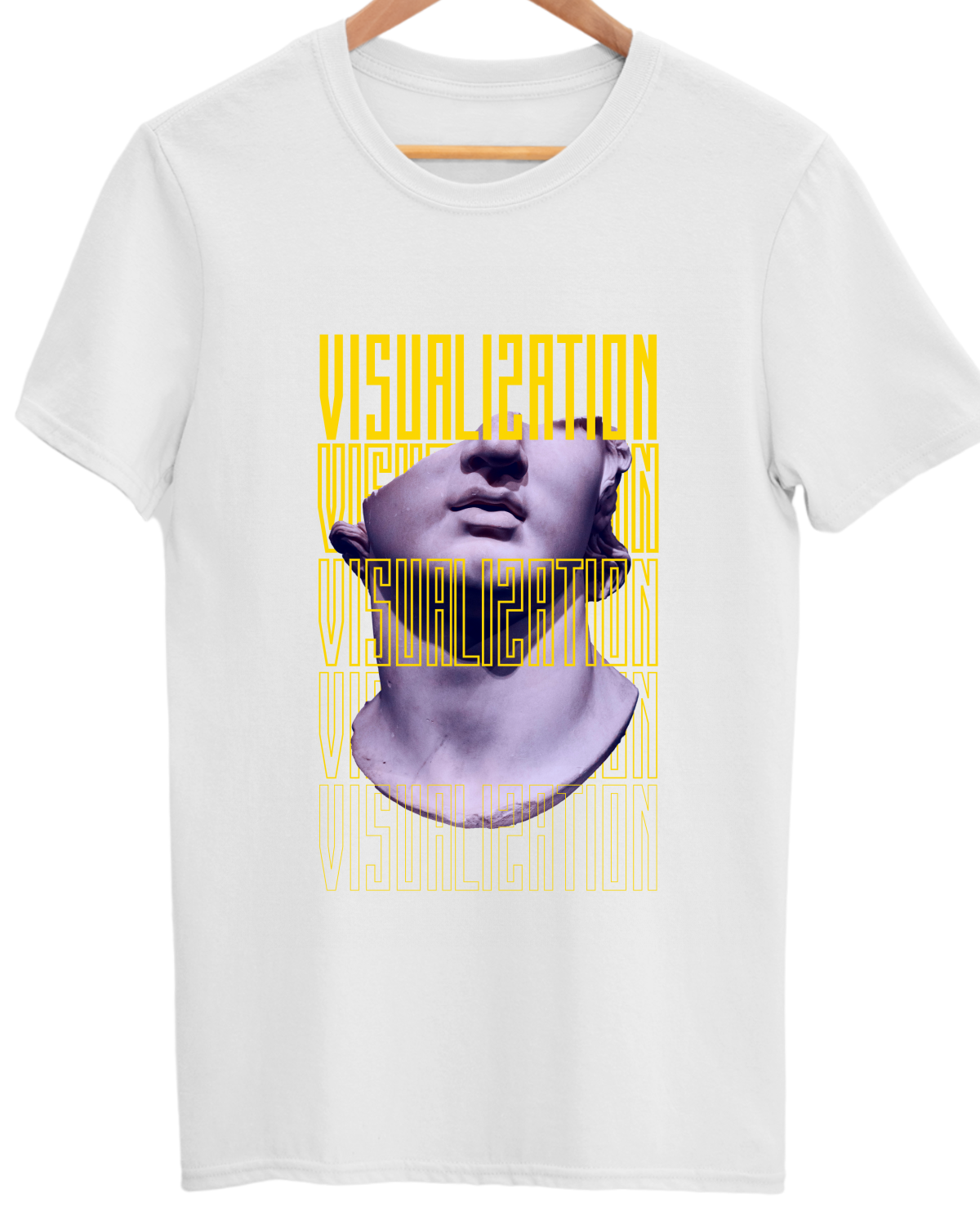 Premium Bio Wash Unisex Minimalists Cotton Round Neck T-shirt - Visualization