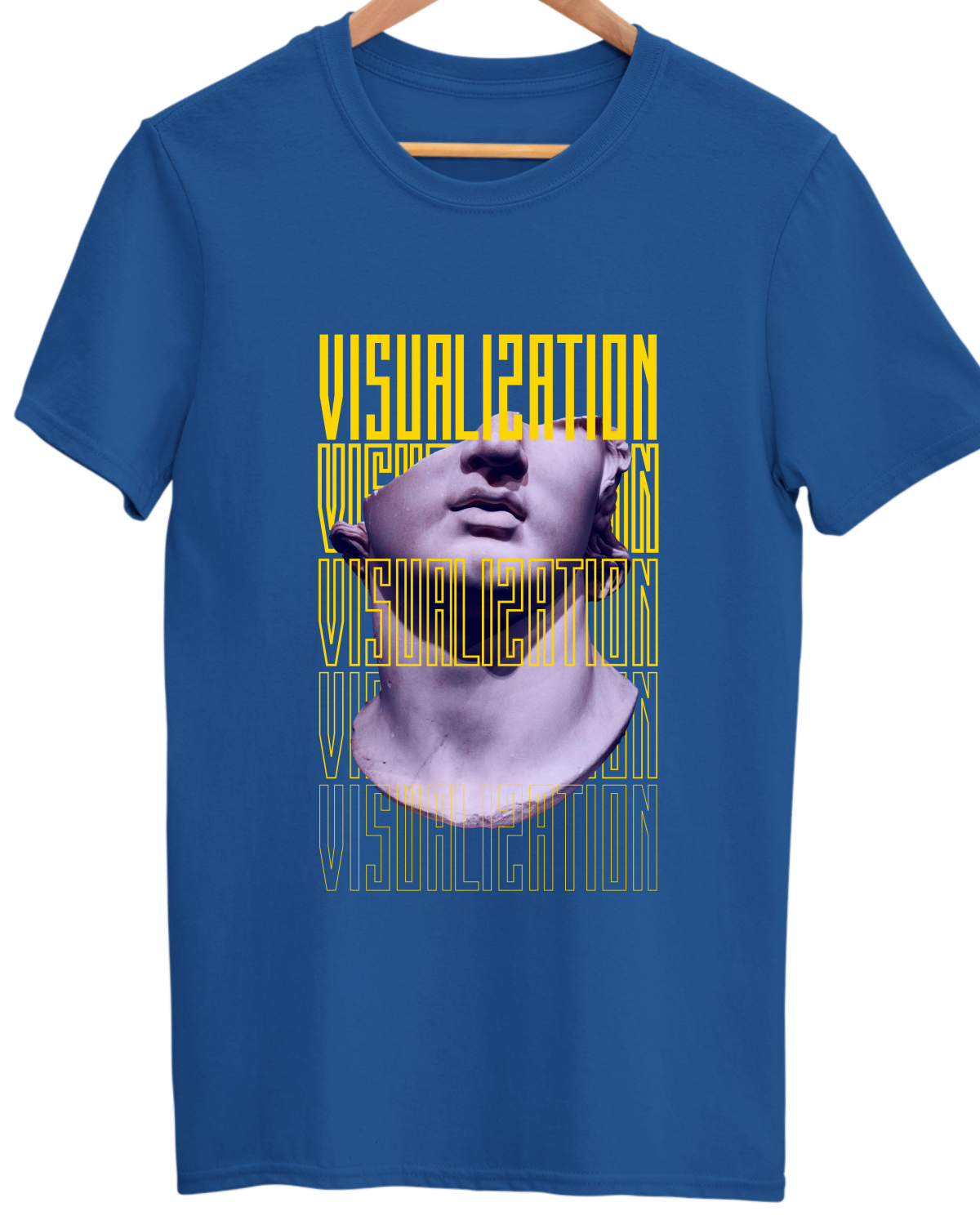 Premium Bio Wash Unisex Minimalists Cotton Round Neck T-shirt - Visualization