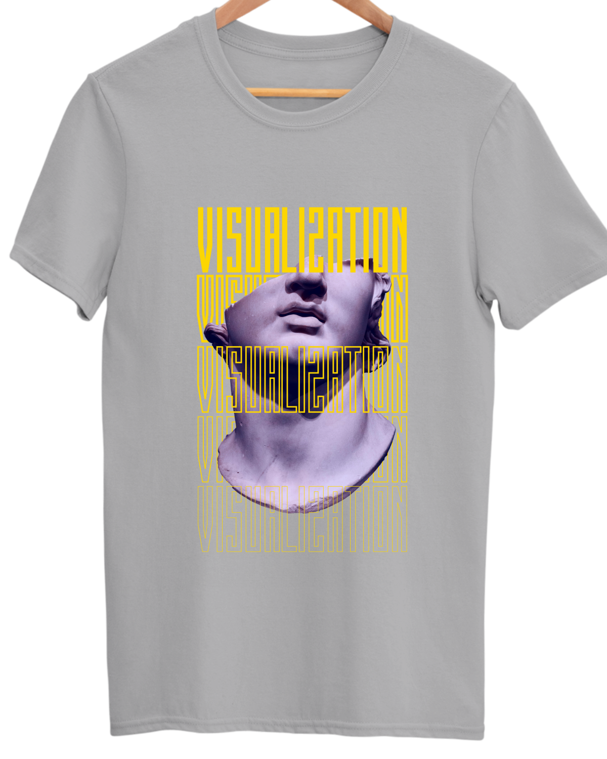 Premium Bio Wash Unisex Minimalists Cotton Round Neck T-shirt - Visualization