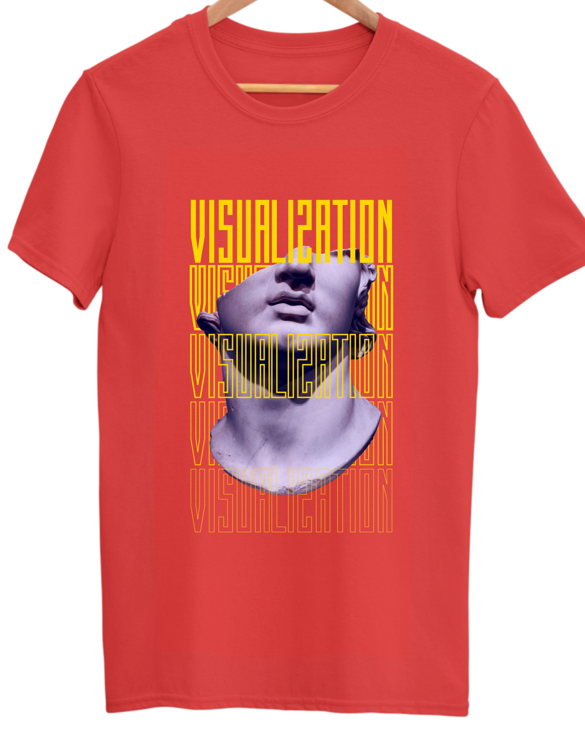 Premium Bio Wash Unisex Minimalists Cotton Round Neck T-shirt - Visualization