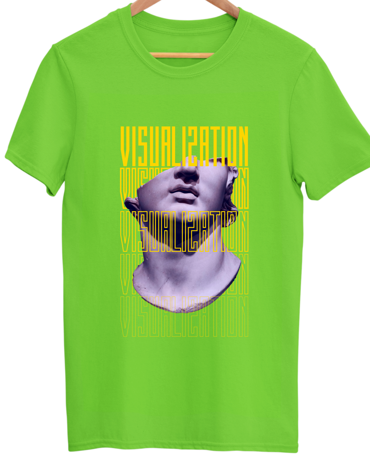 Premium Bio Wash Unisex Minimalists Cotton Round Neck T-shirt - Visualization