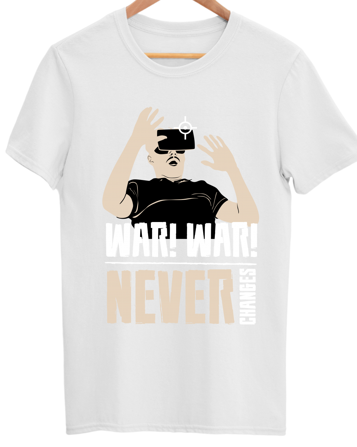Gamer Unisex Cotton Round Neck T-shirt - War War