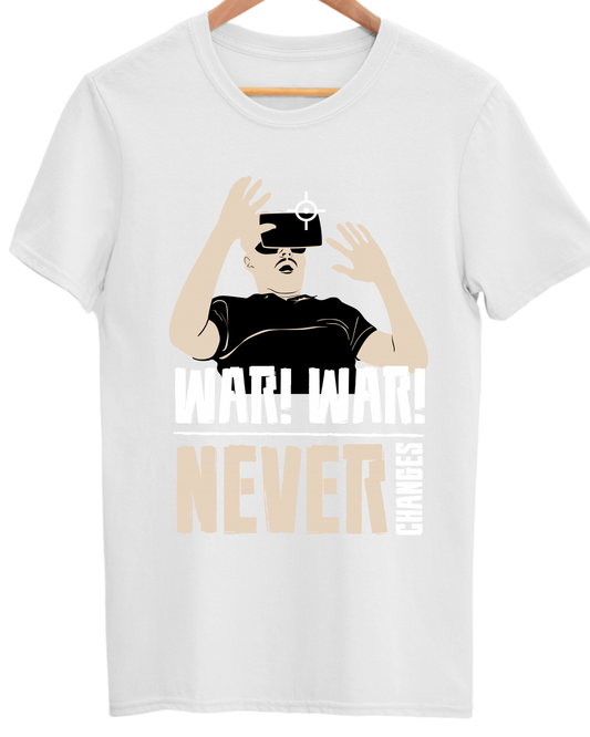 Gamer Unisex Cotton Round Neck T-shirt - War War