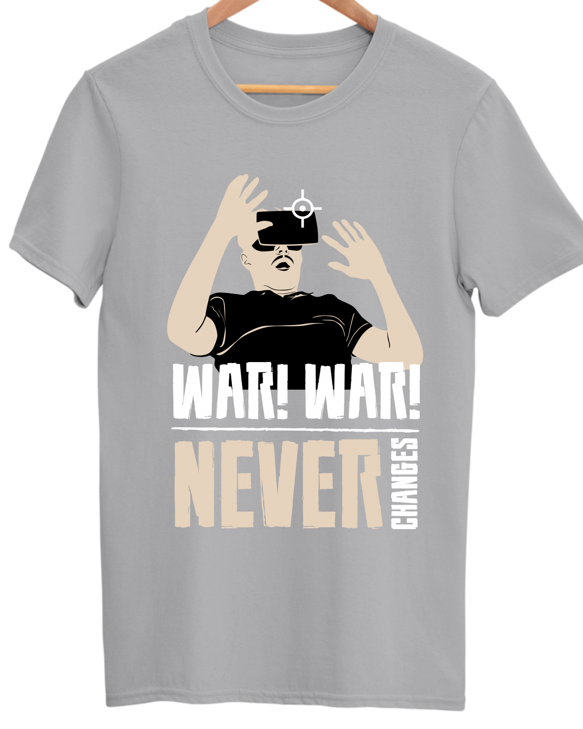 Gamer Unisex Cotton Round Neck T-shirt - War War