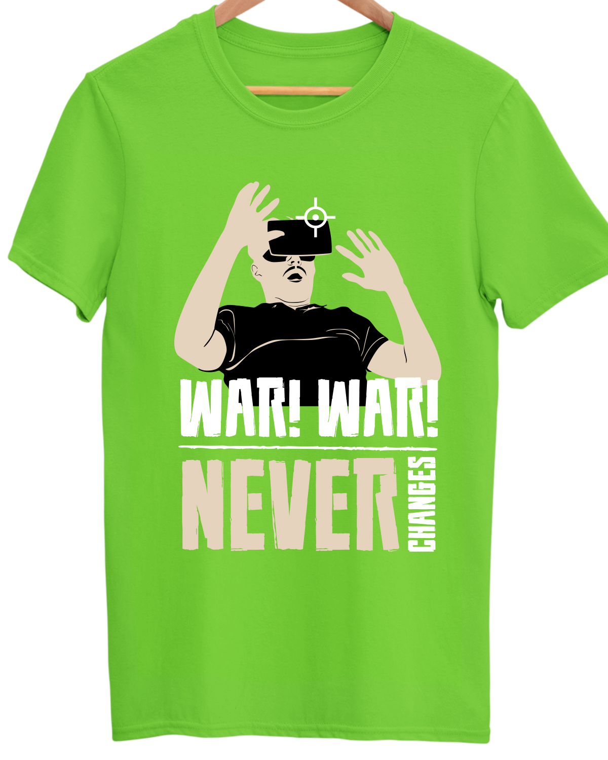 Gamer Unisex Cotton Round Neck T-shirt - War War