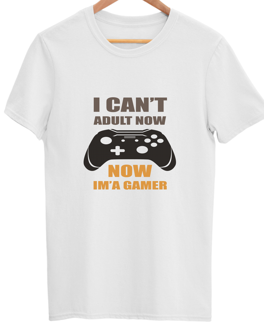 Gamer Unisex Cotton Round Neck T-shirt