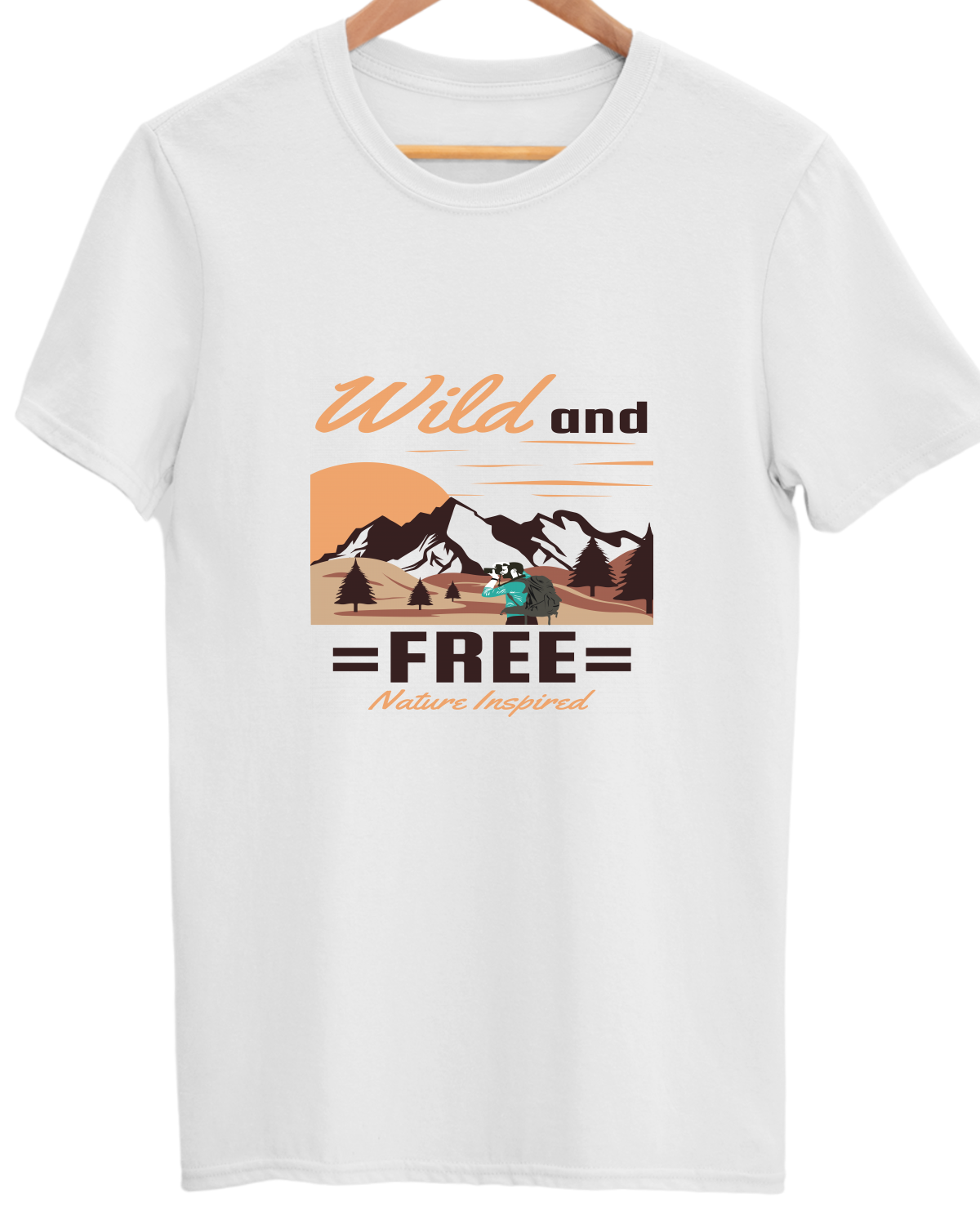 Adventure Unisex Cotton Round Neck T-shirt
