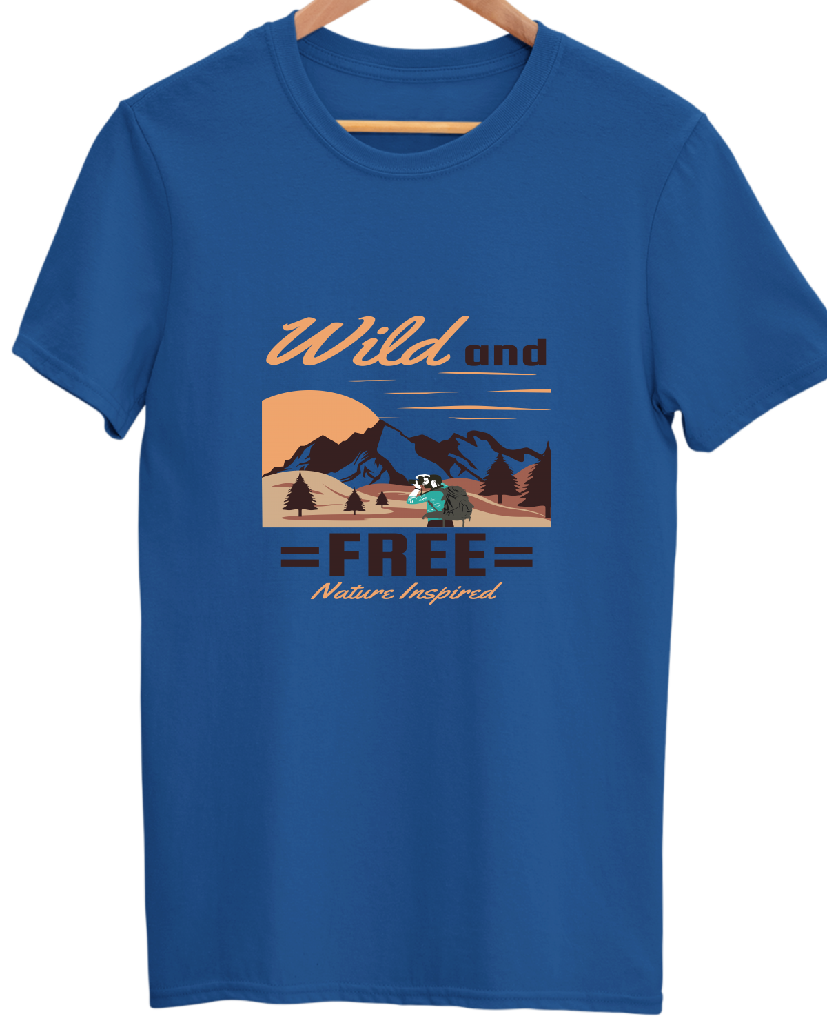 Adventure Unisex Cotton Round Neck T-shirt