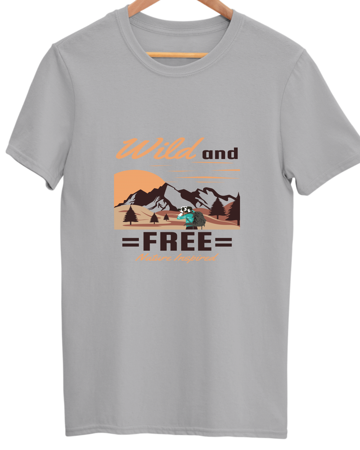 Adventure Unisex Cotton Round Neck T-shirt