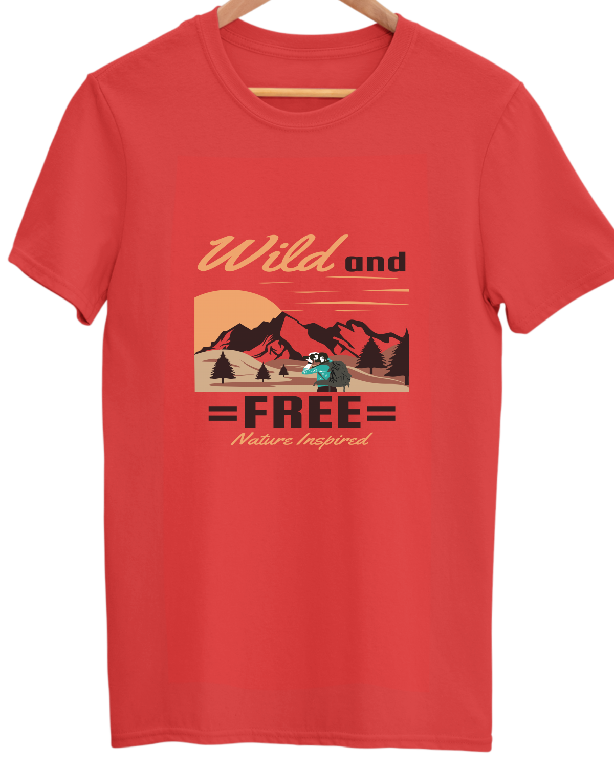 Adventure Unisex Cotton Round Neck T-shirt