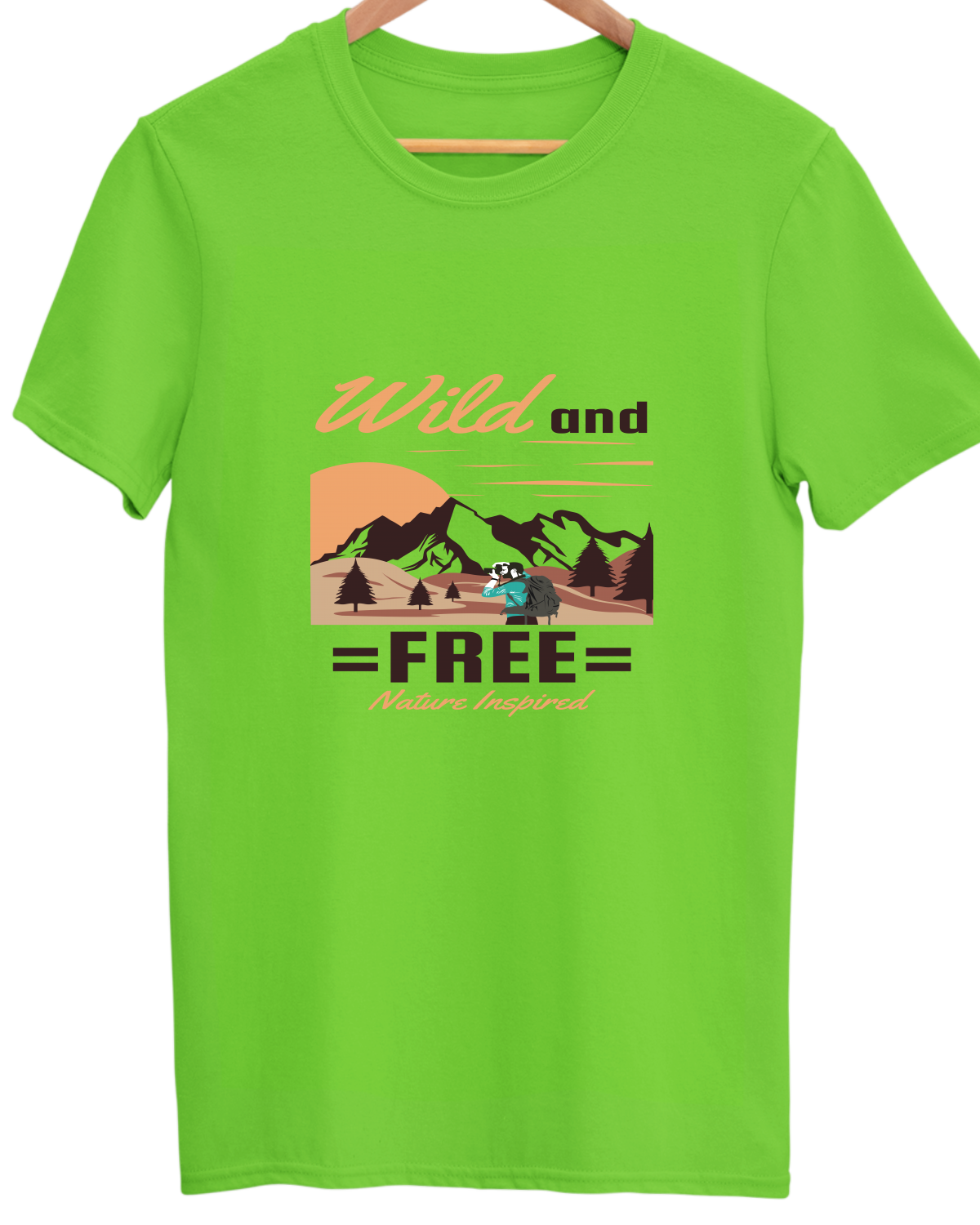 Adventure Unisex Cotton Round Neck T-shirt