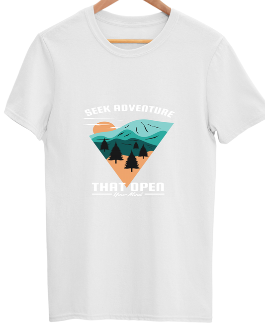 Adventure Unisex Cotton Round Neck T-shirt