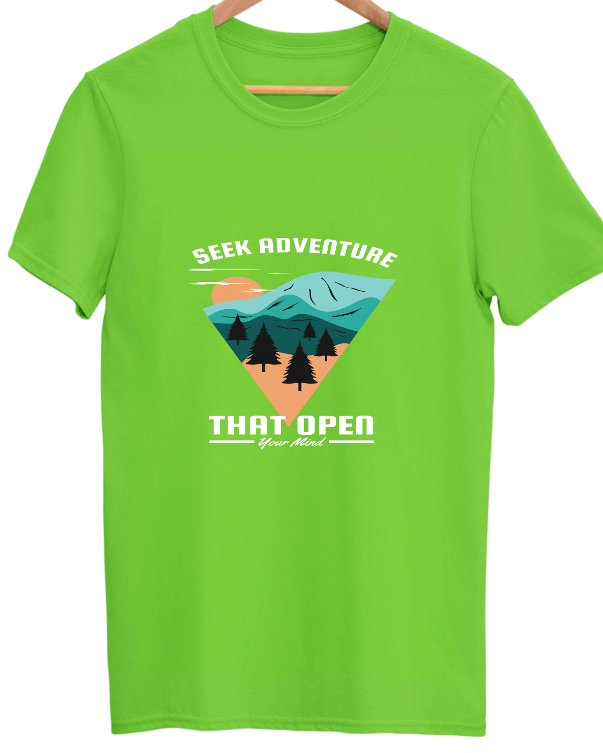 Adventure Unisex Cotton Round Neck T-shirt