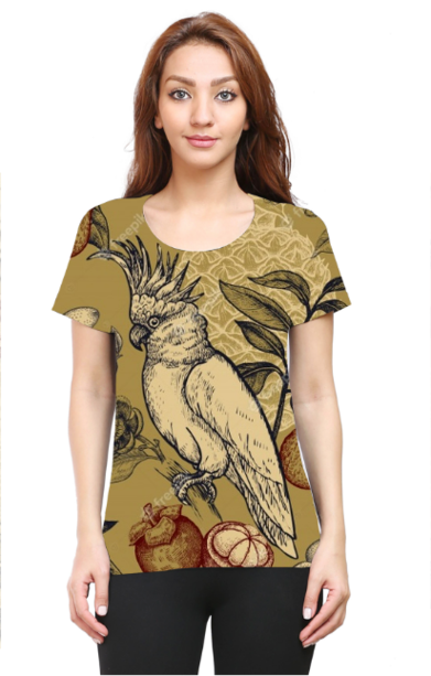All Over Printed Women’s T-Shirt - Bird Print