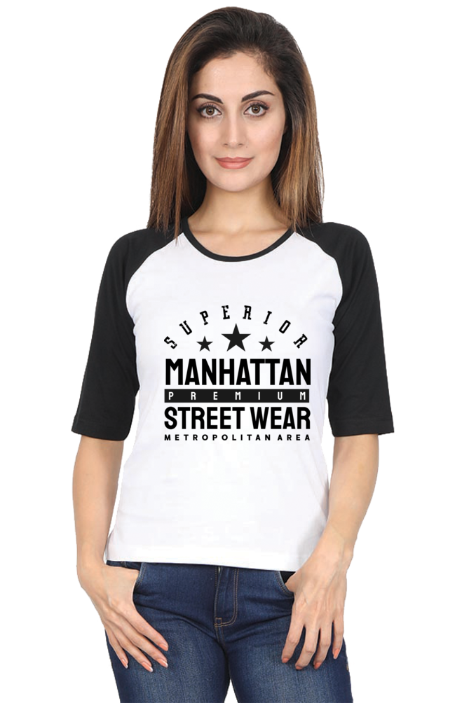 Women’s Raglan T-Shirt - Manhattan