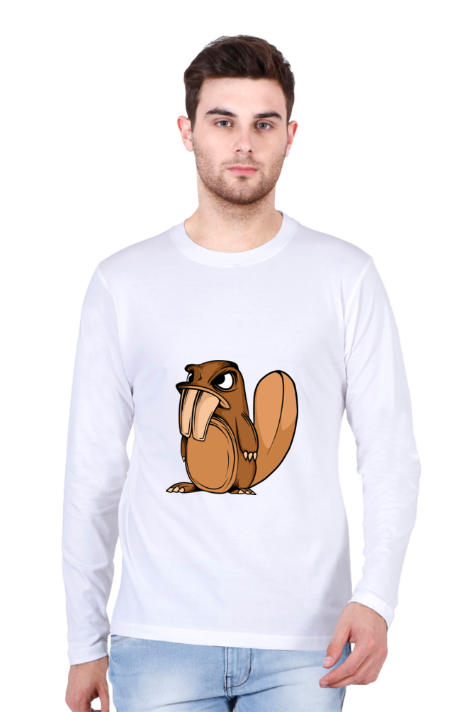 Men’s  Animal's & Monster's Full Sleeve - T Shirt - monster squirrel