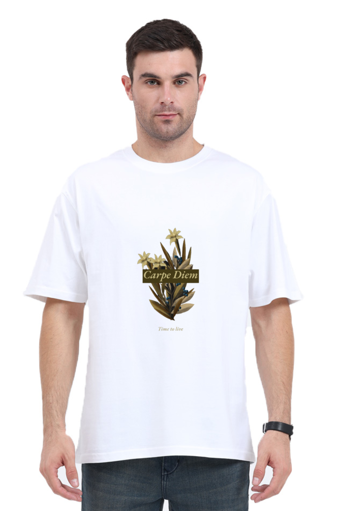 Men Motivational Oversized Classic T Shirt  - Diem