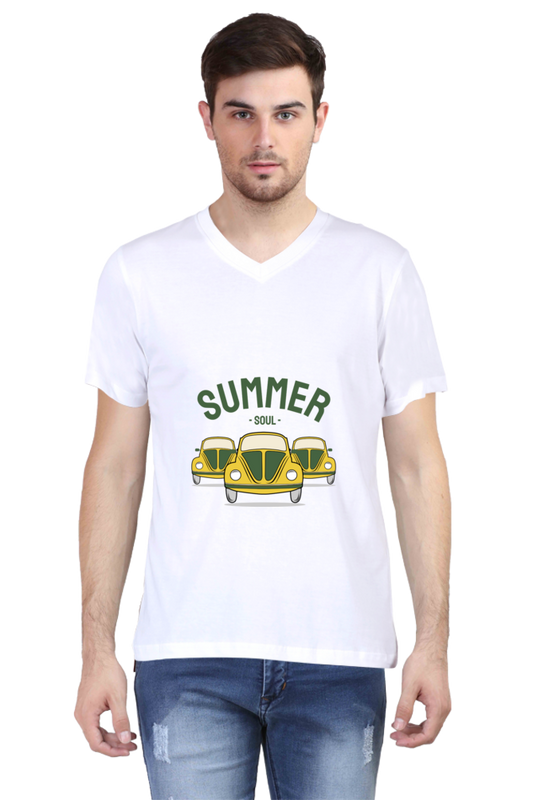 Men's Summer V Neck T-Shirt - Soul