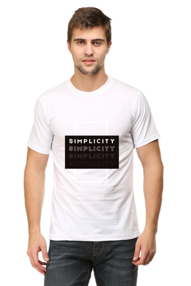 Minimalistic Unisex Cotton Round Neck T-shirt