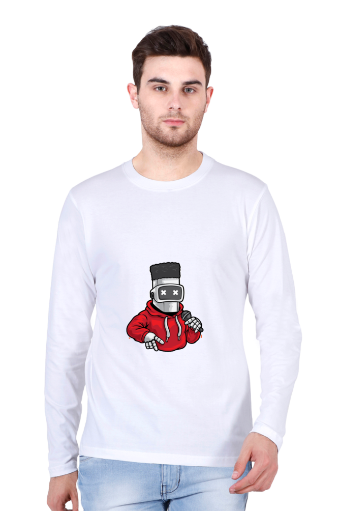 Men’s  Dance Full Sleeve - T Shirt - robot hip-hop