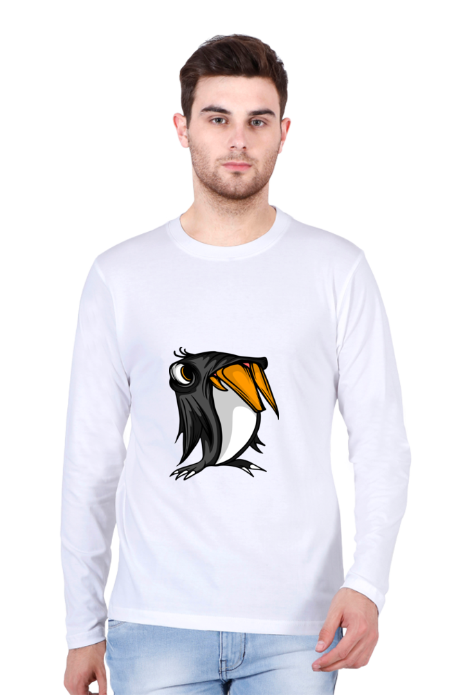 Men’s  Animal's & Monster's Full Sleeve - T Shirt - monster penguin