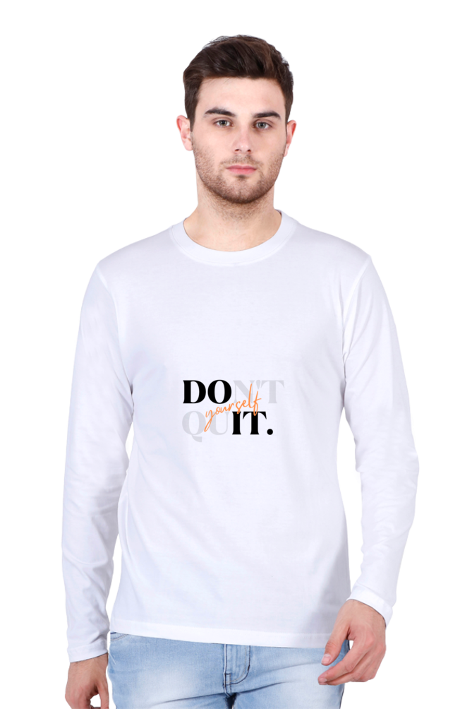 Men’s  Motivation Full Sleeve - T Shirt - Quit