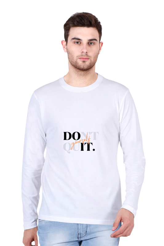 Men’s  Motivation Full Sleeve - T Shirt - Quit