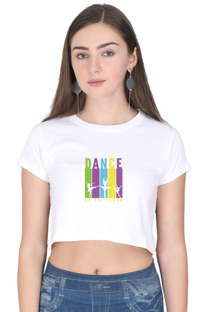 Women Dance Crop Top - floor dance