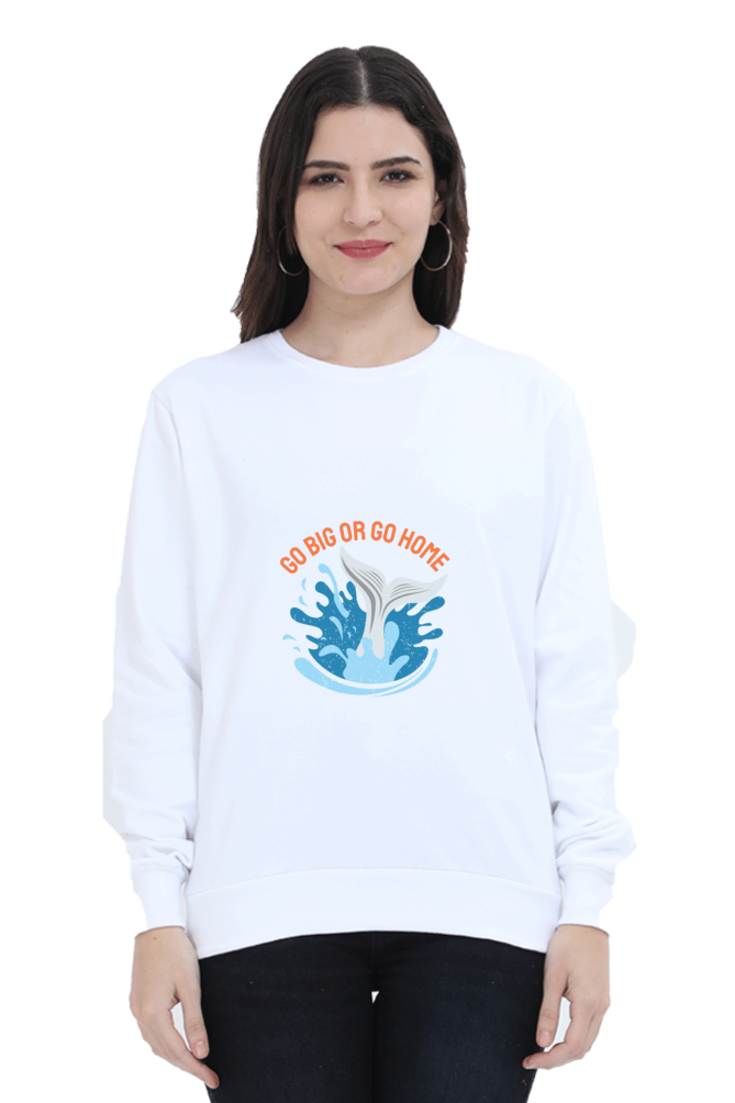 Women Swimming Sweatshirt - Go Home